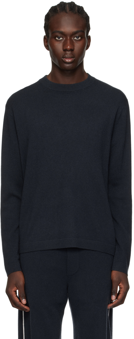 Lisa Yang Navy 'the Mason' Sweater In In Ink