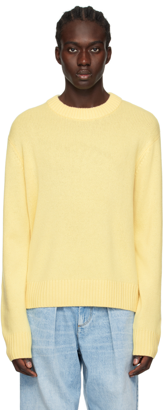 Lisa Yang Yellow 'the Kristian' Sweater In Ls Lemon Sorbet