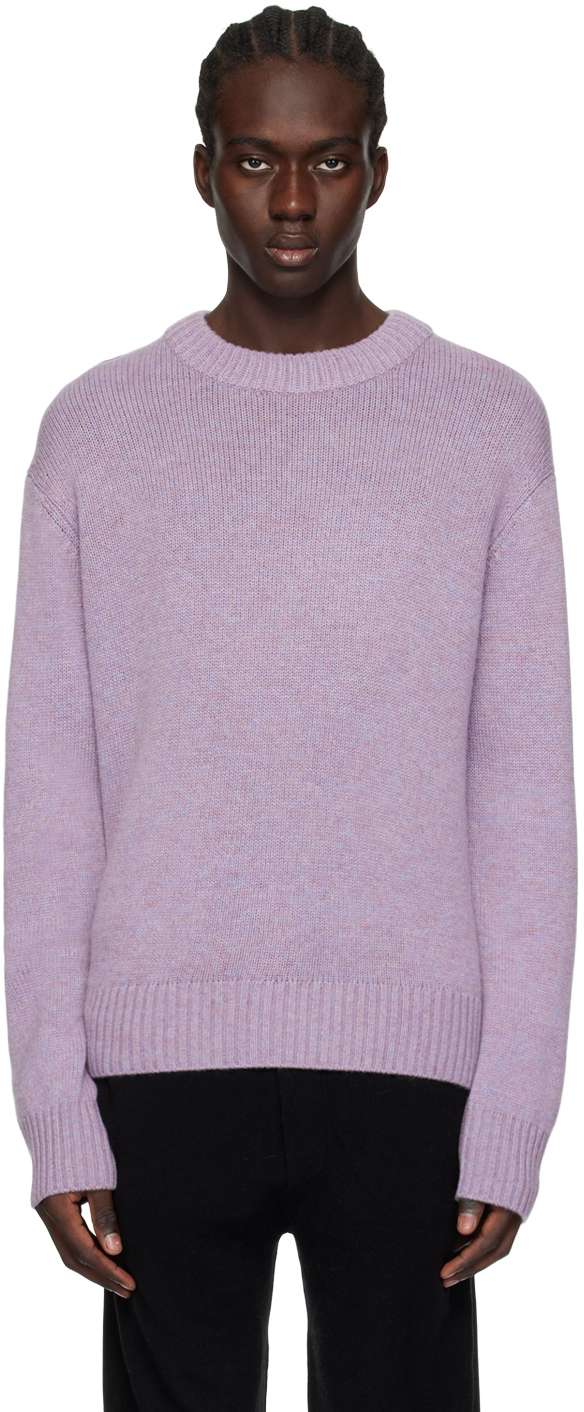 Lisa Yang Purple 'the Kristian' Sweater In Im Iris Melange
