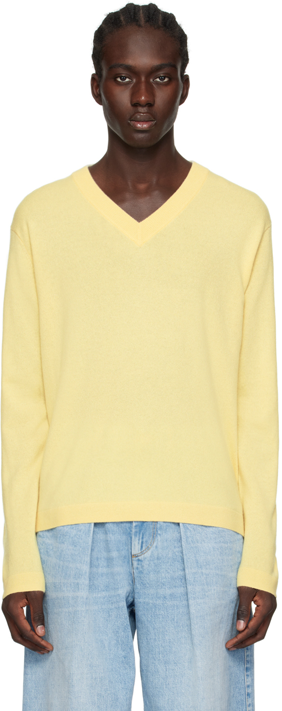 Lisa Yang Yellow 'the Clayton' Sweater In Ls Lemon Sorbet