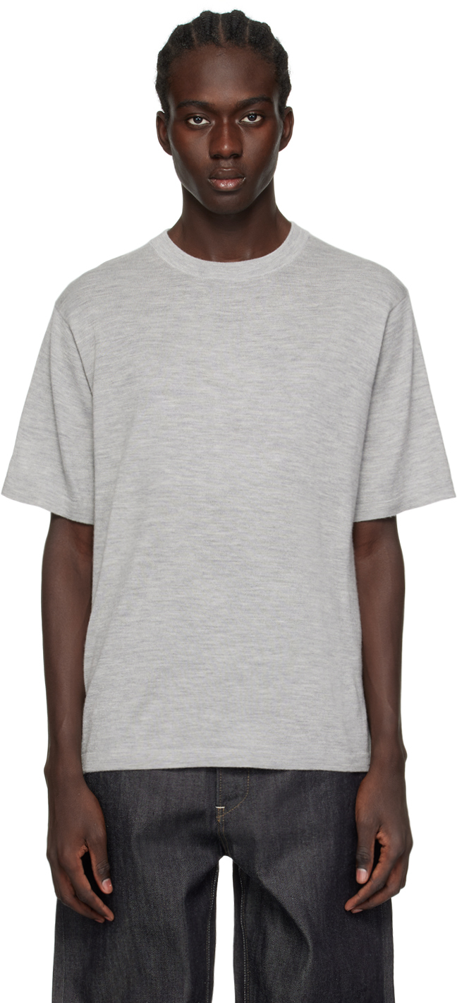 Lisa Yang Grey 'the Ancell' T-shirt In Mi Mist