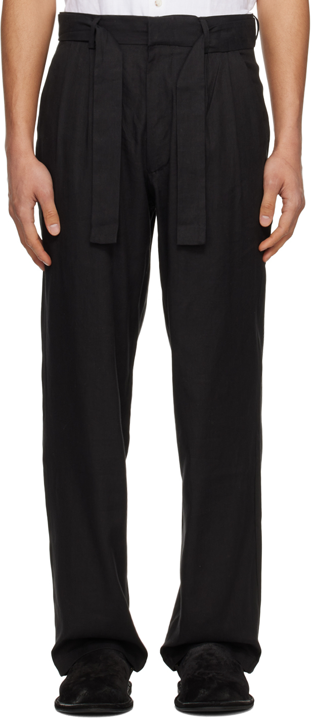 Shop Commas Black Tailored Trousers
