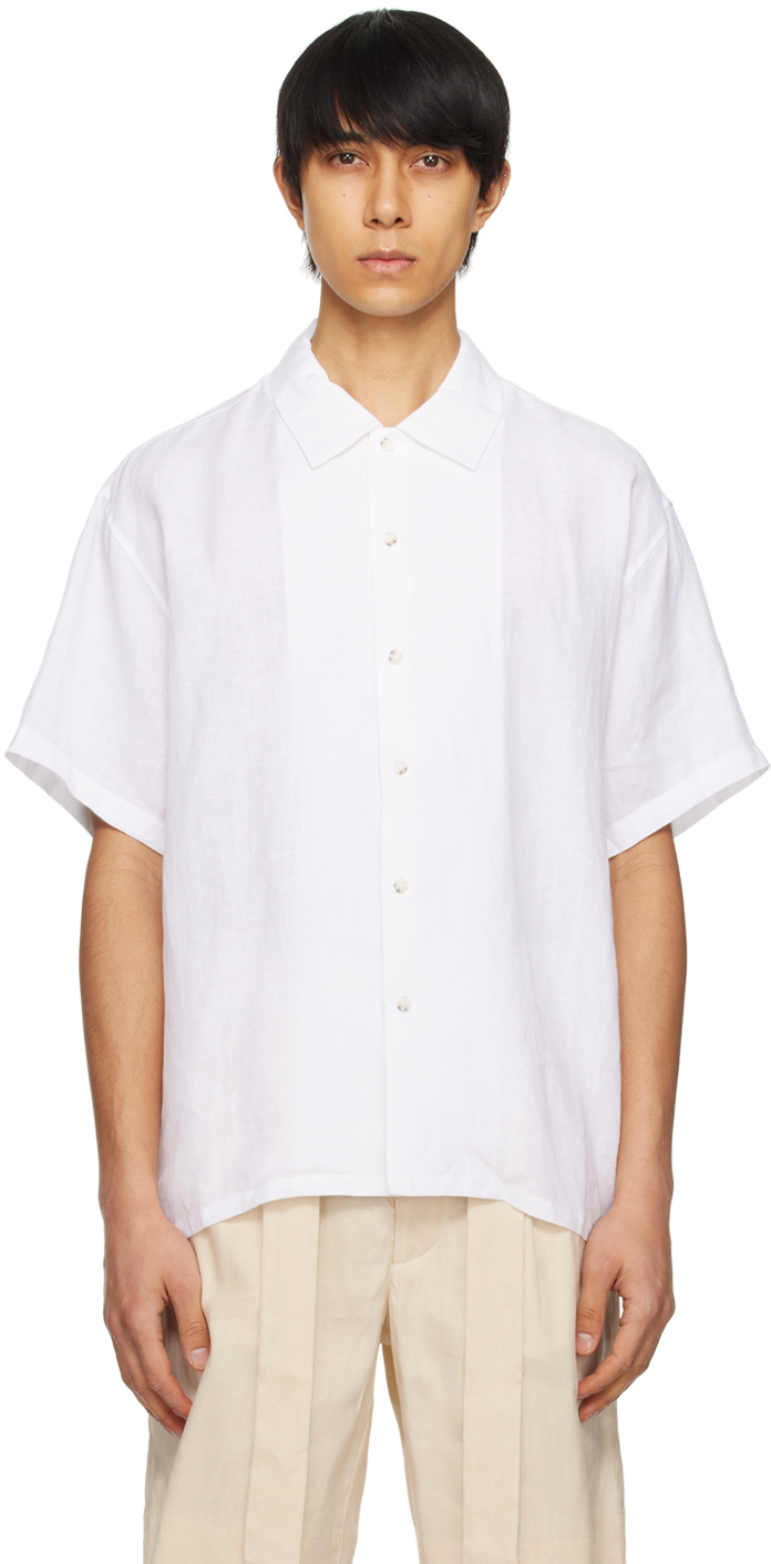 Shop Commas White Oversized Shirt