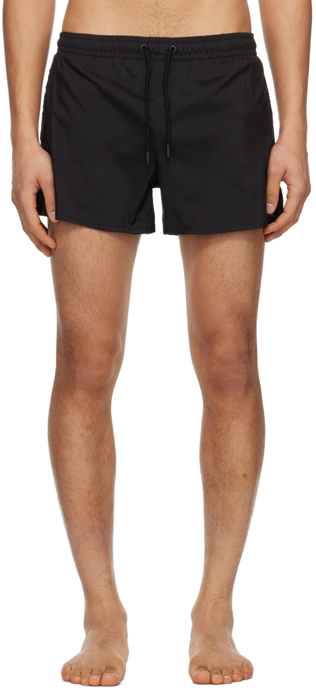 Black Short Length Swim Shorts by COMMAS on Sale