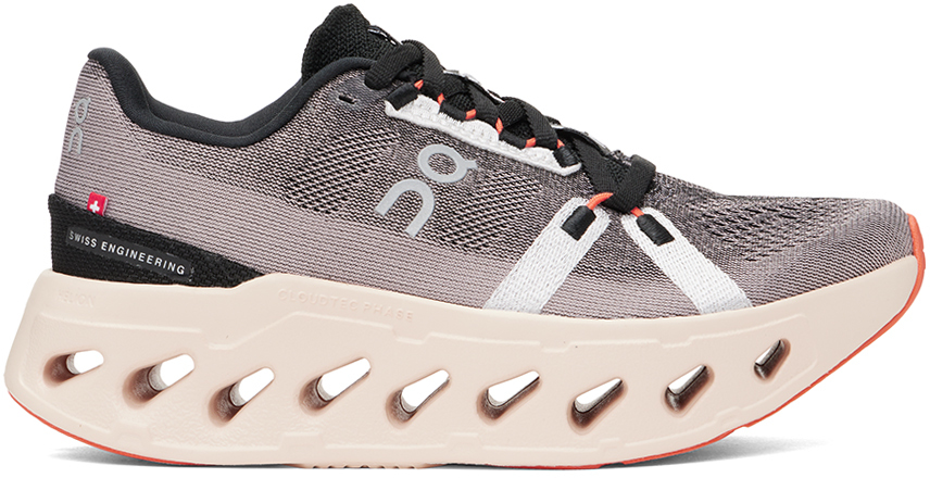 ON BLACK & PINK CLOUDECLIPSE SNEAKERS