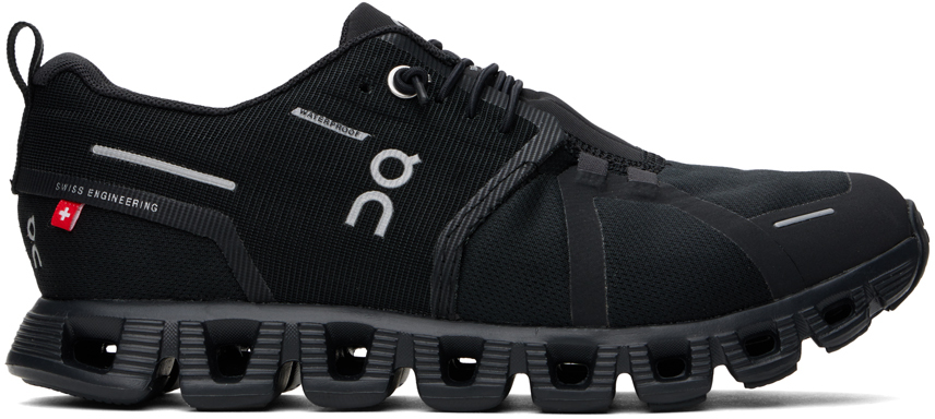 Shop On Black Cloud 5 Waterproof Sneakers In All Black