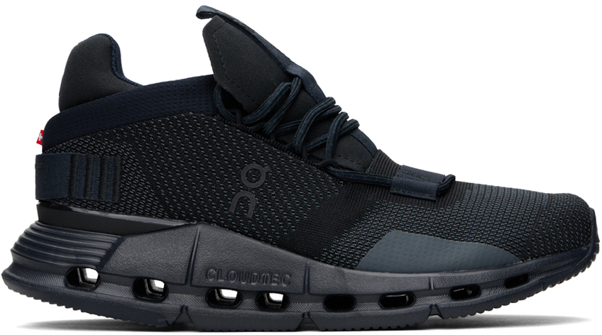 On Black Cloudnova Trainers In Black | Eclipse