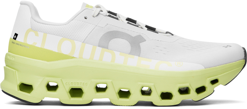 Shop On White & Yellow Cloudmster Sneakers In Frost | Acacia