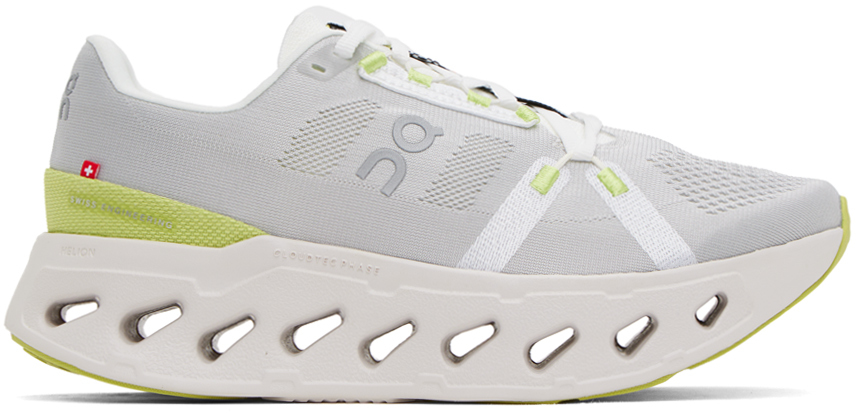 Shop On White & Gray Cloudeclipse Sneakers In White/sand