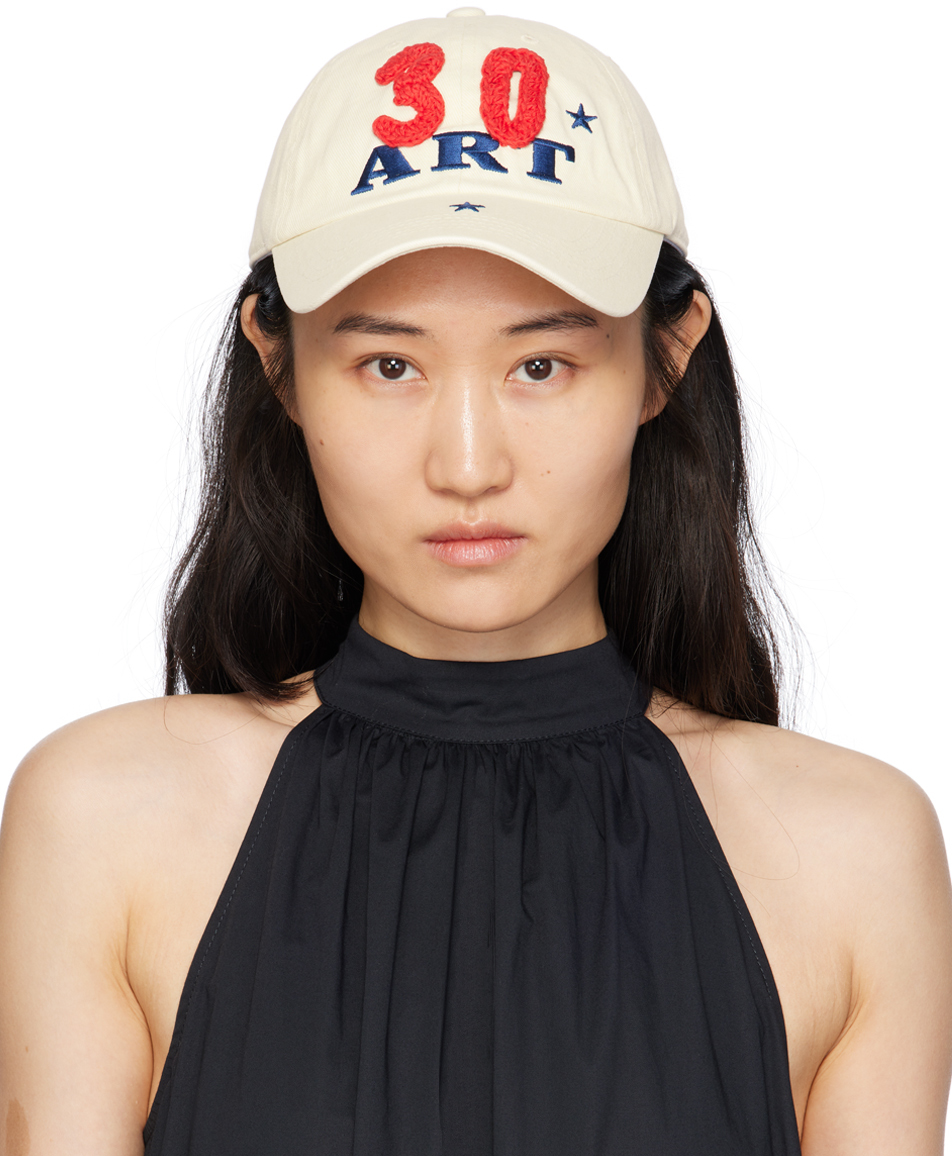Kijun Off-white 'art 30' Cap In Cream