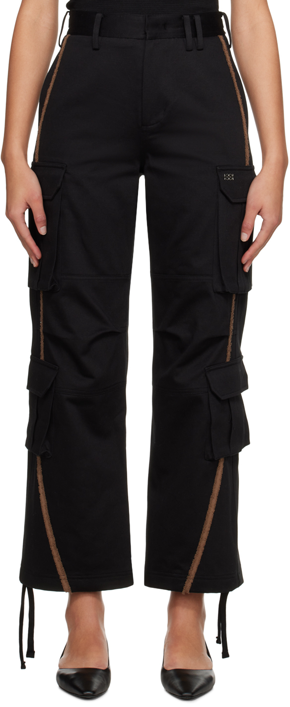 Kijun Black Sophie Cargo Trousers