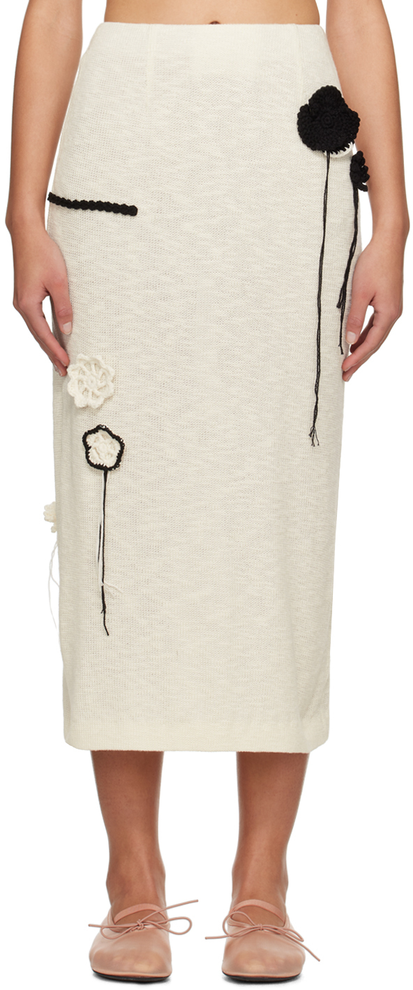 Kijun Off-white Sophie Maxi Skirt In Ivory