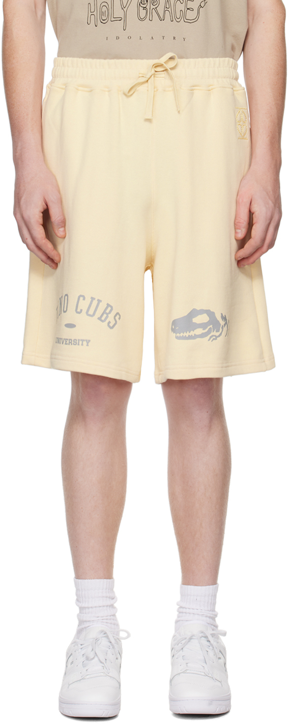 Beige 'Dino Cubs' Shorts