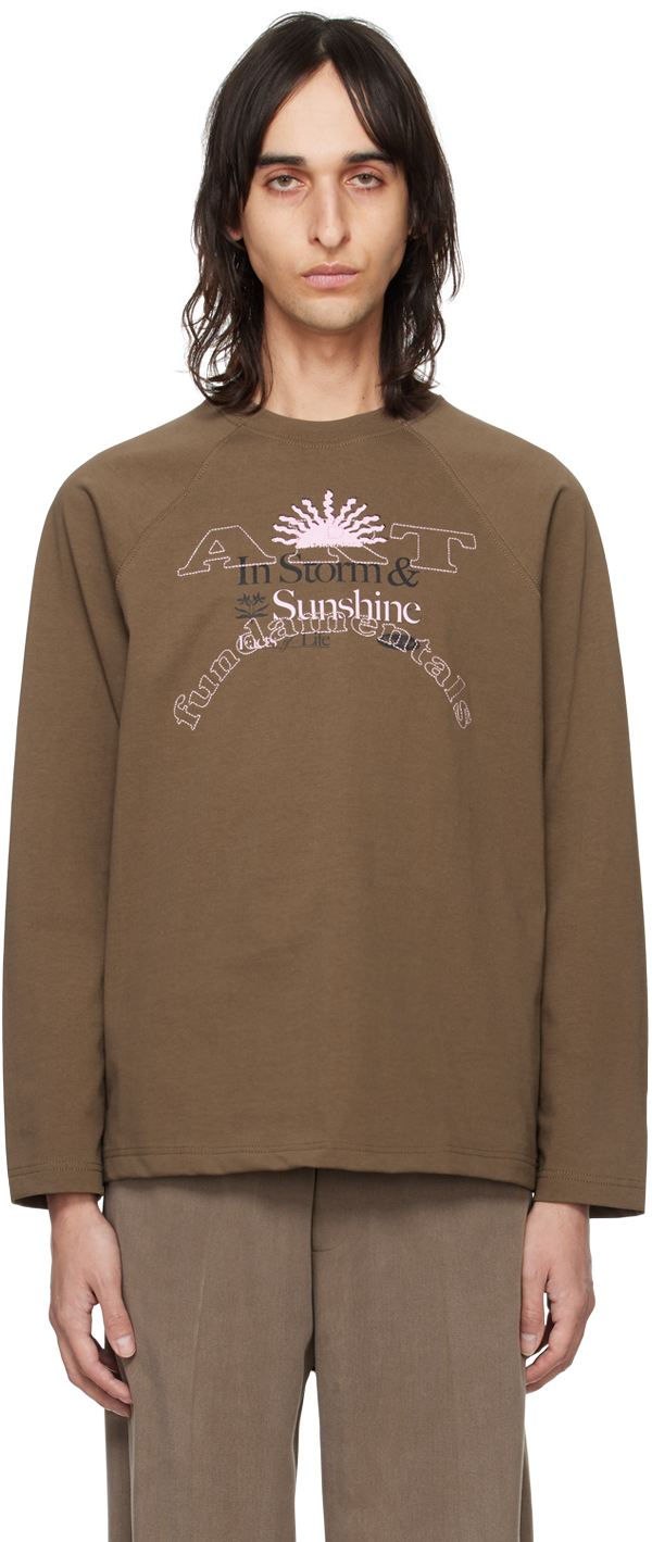 Kijun Brown 'sunshine' Long Sleeve T-shirt