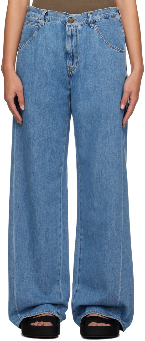 Blue Iris Jeans by DARKPARK on Sale