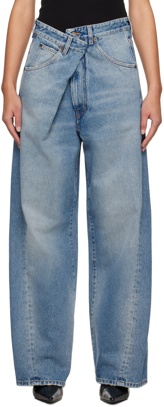 DARKPARK: Blue Ines Jeans | SSENSE