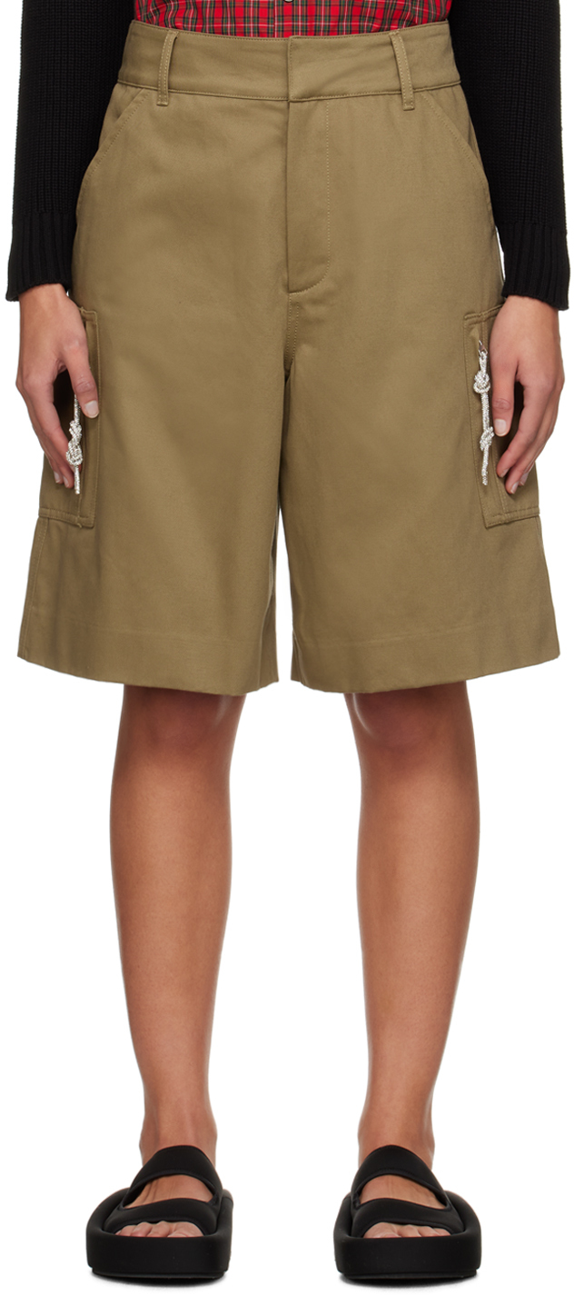 Khaki Nina Cargo Shorts