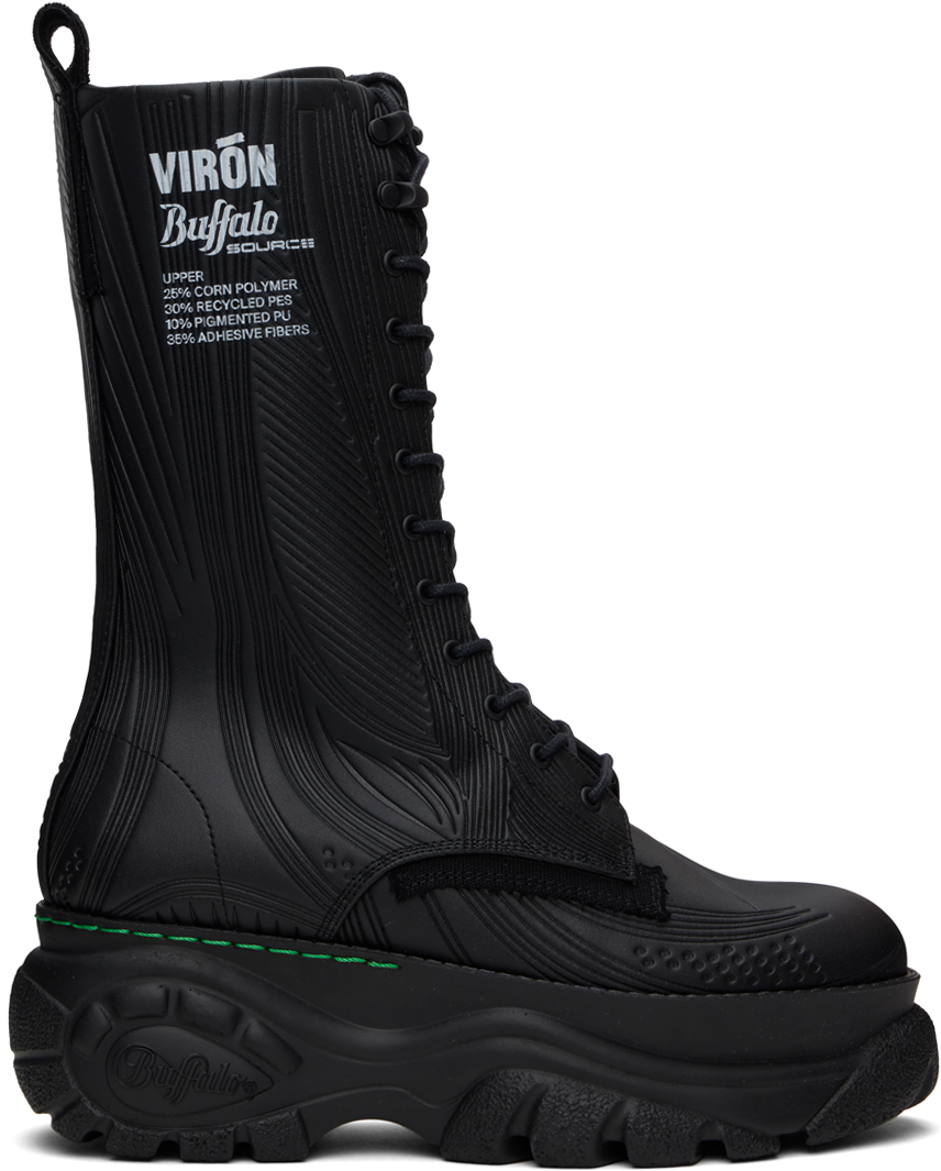 Shop Viron Black Buffalo Source Edition Fibre Boots In 990 Black