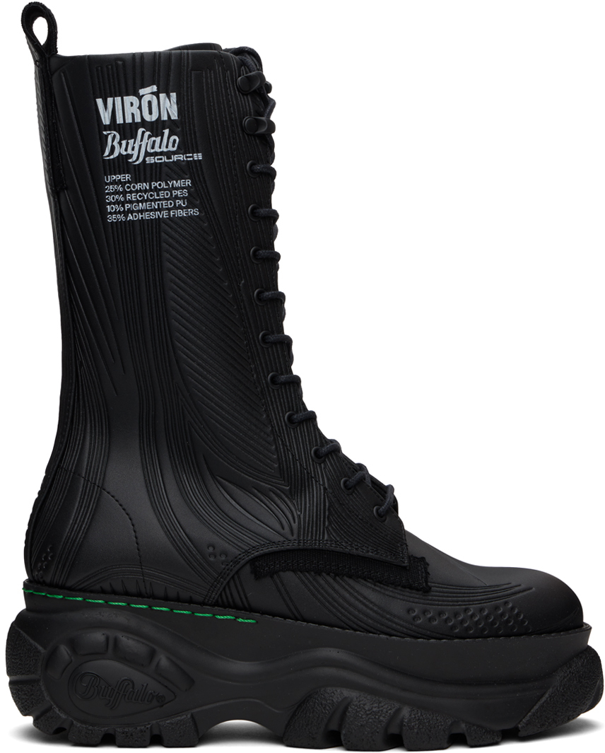 Shop Viron Buffalo Sourceエディション ブラック Fibre ブーツ In 990 Black