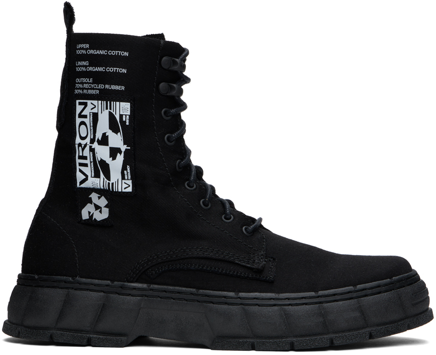Shop Viron Black 1992z Boots In 950 Black