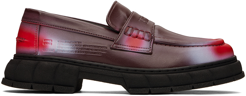 virón burgundy progres loafers