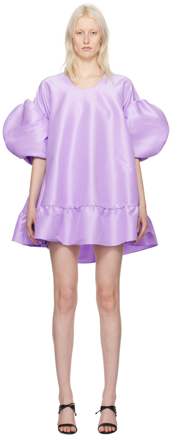 Kika Vargas Ssense Exclusive Purple Gigi Minidress In Lilac