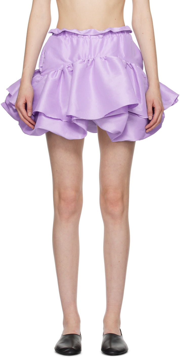 Kika Vargas Ssense Exclusive Purple Maye Miniskirt In Lilac