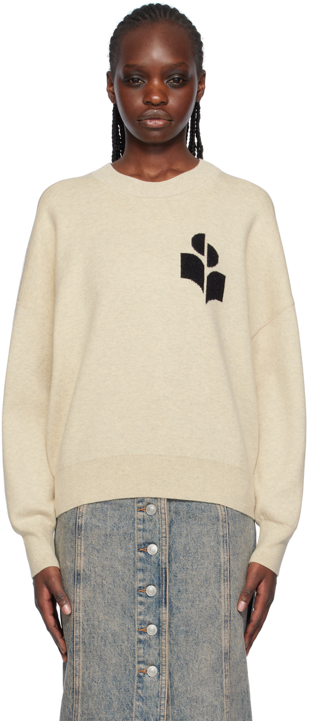 Shop Isabel Marant Étoile Beige Atlee Sweatshirt In 02ly Light Grey