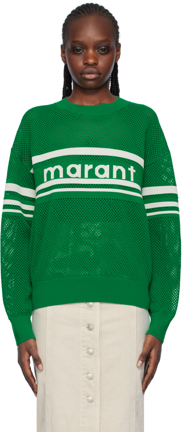 Isabel Marant Étoile Green Arwen Sweatshirt In 60ed Emerald