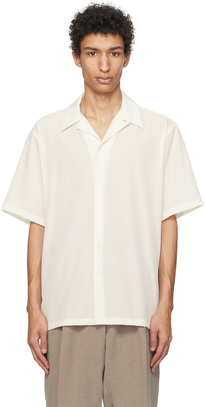 Rainmaker Kyoto White Open Spread Collar Shirt