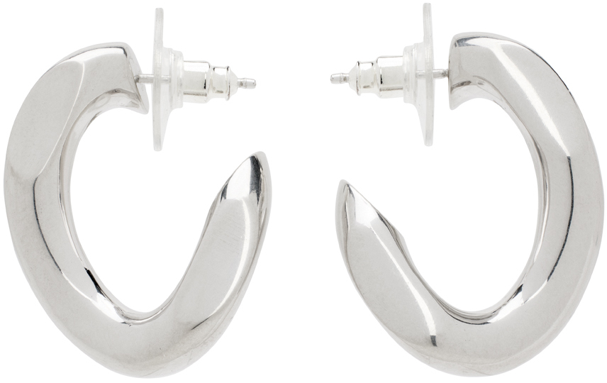 Isabel Marant Silver Links Earrings In 08si Silver