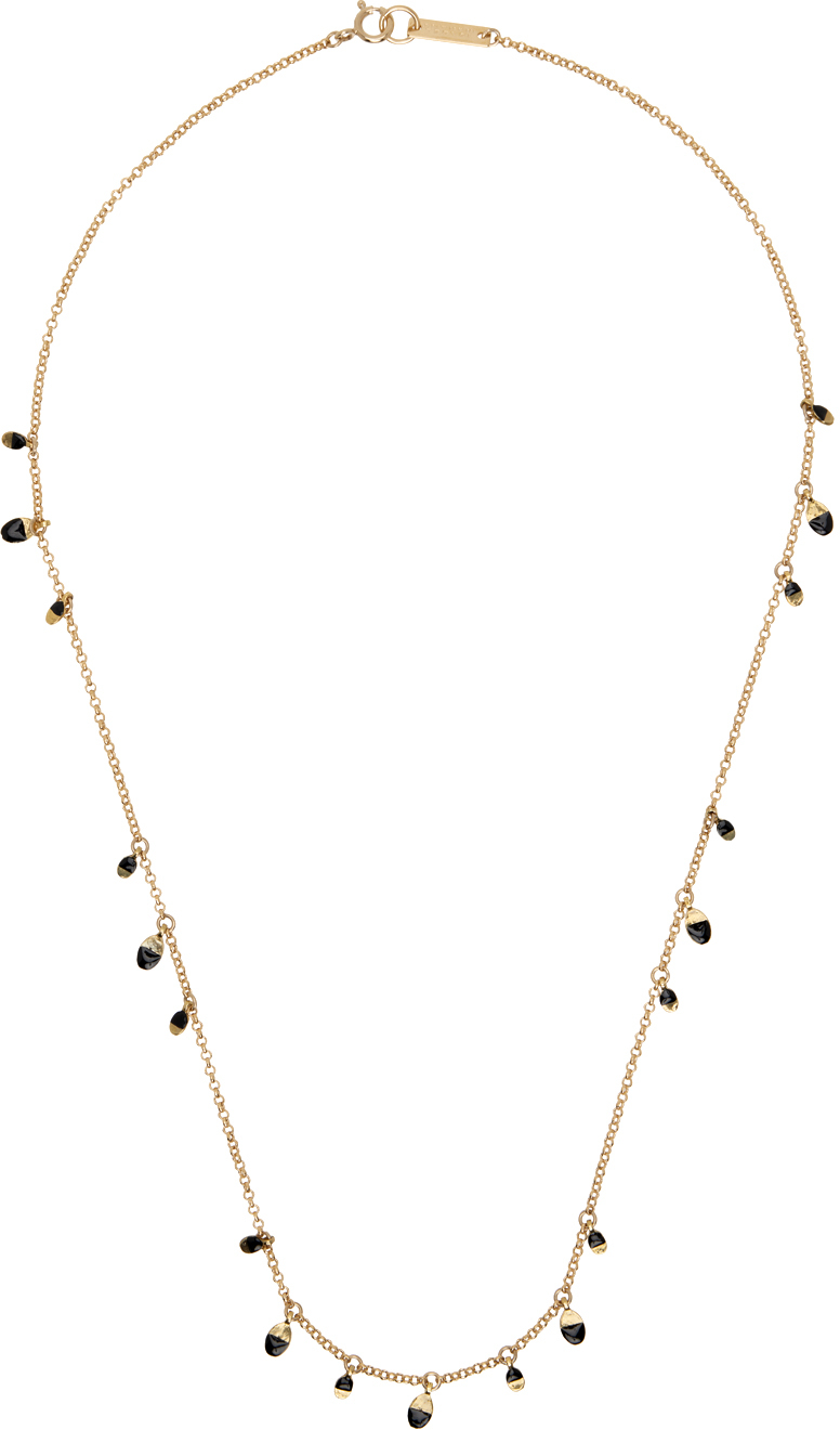 Isabel Marant Gold Casablanca Necklace In 01bk Black