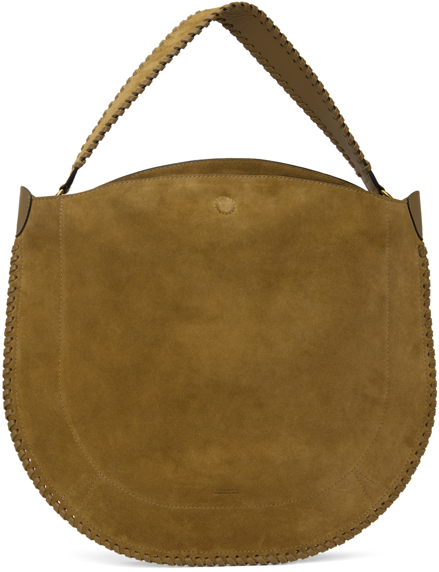 Shop Isabel Marant Brown Oskan Soft Bag In 50ta Taupe