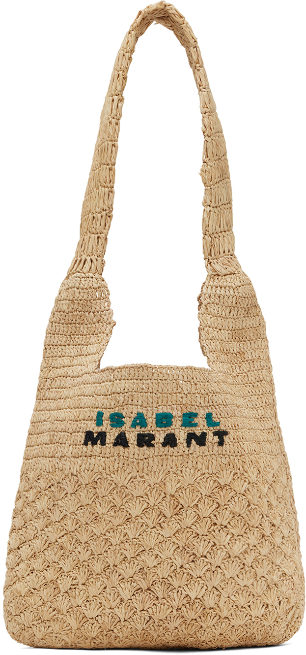 Shop Isabel Marant Beige Praia Small Tote In 23nl Natural