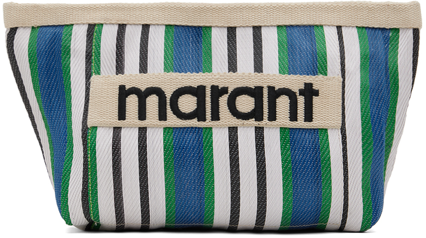 Shop Isabel Marant Blue Powden Pouch In 30bu Blue