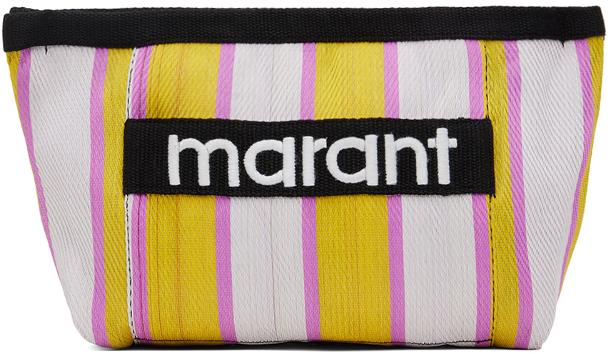 Shop Isabel Marant Multicolor Powden Pouch In 10yw Yellow
