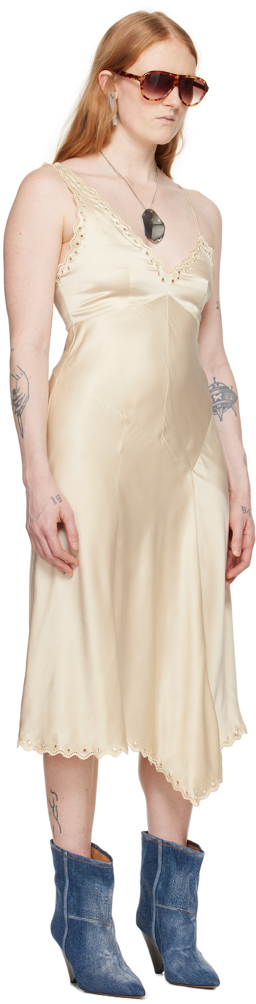ISABEL MARANT OFF-WHITE AYRICH MIDI DRESS