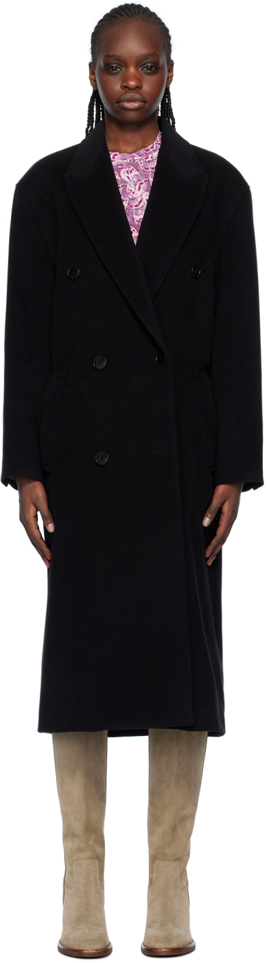 Shop Isabel Marant Black Theodore Coat In 01bk Black