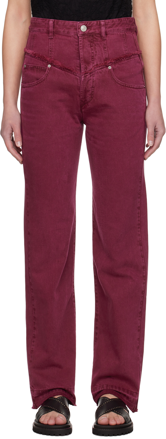 【送料&関税込】Isabel Marant Noemie Jeans ISABEL MARANT Noemie frayed two-tone jeans | NET-A-PORTER