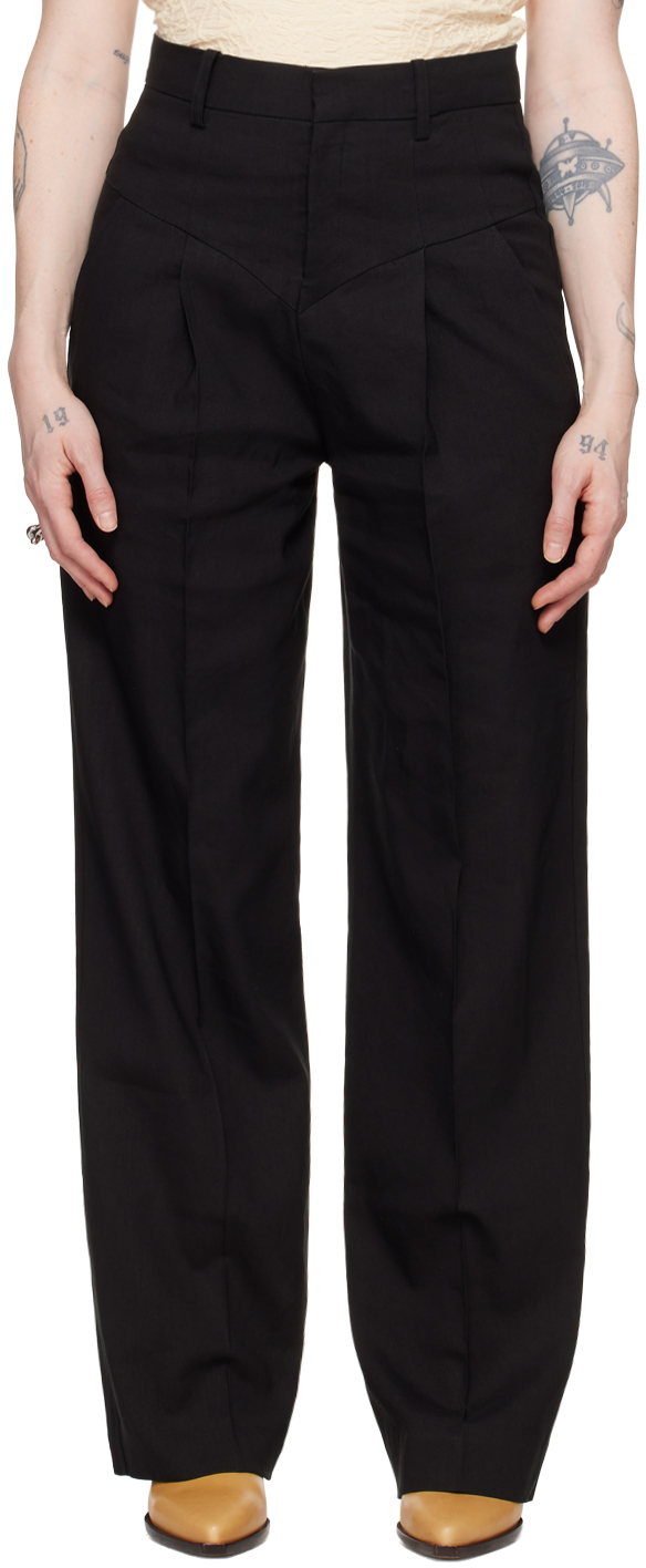 Black Staya Modern Flou Trousers