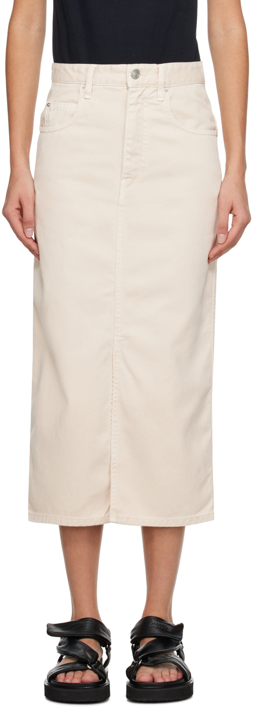 Off-White Tilauria Denim Midi Skirt