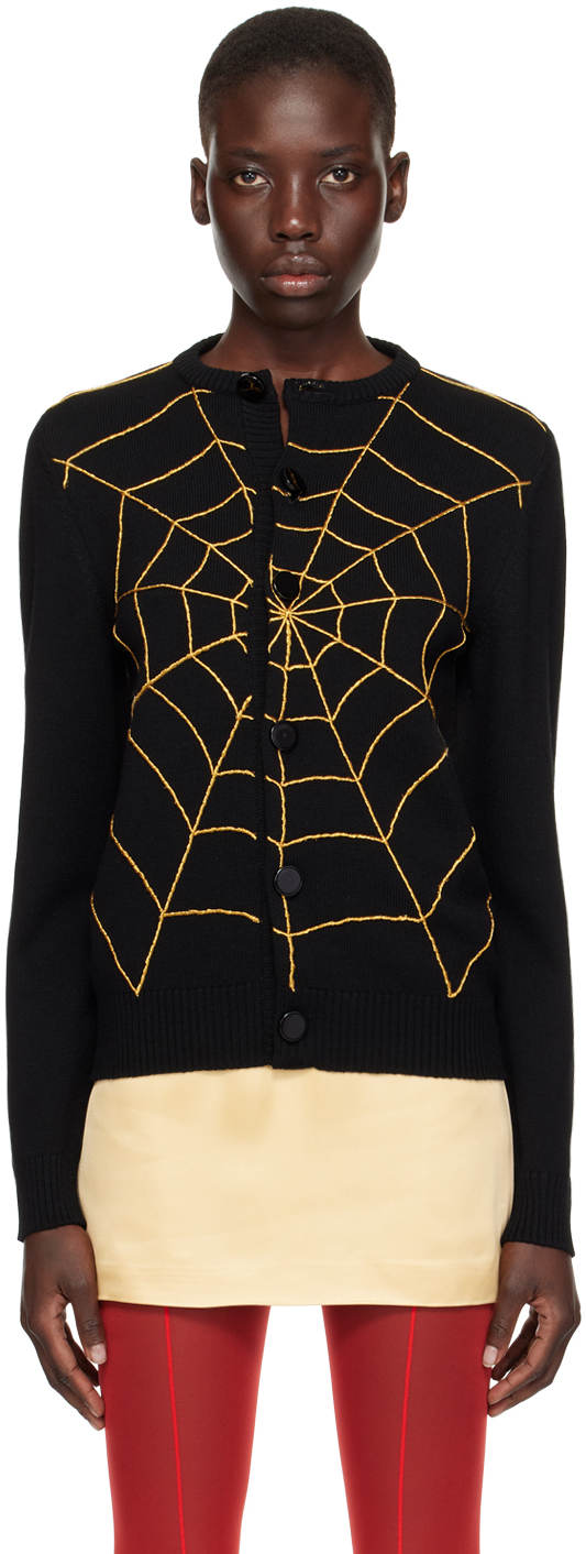 Black Spider Web Cardigan