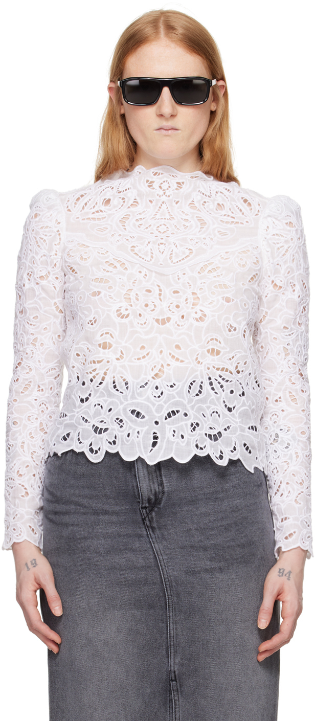 White Delphi Blouse