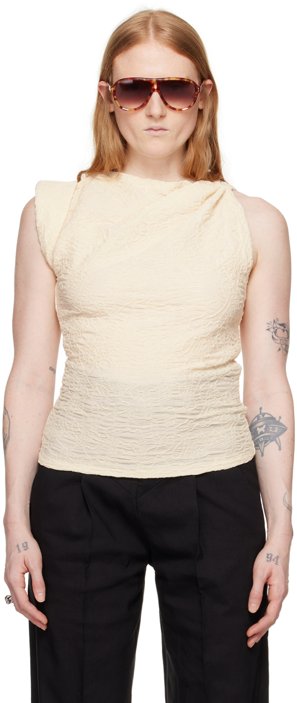 【関税込み】Isabel Marant オフホワイト Fabiena トップス Isabel Marantのオフホワイト Fabiena トップスがセール中