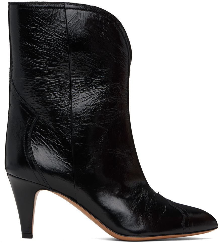 Isabel marant black boots best sale