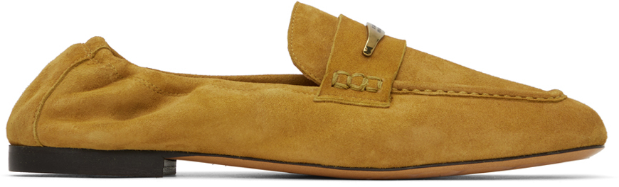 Isabel Marant Iseri Suede Loafers In Yellow