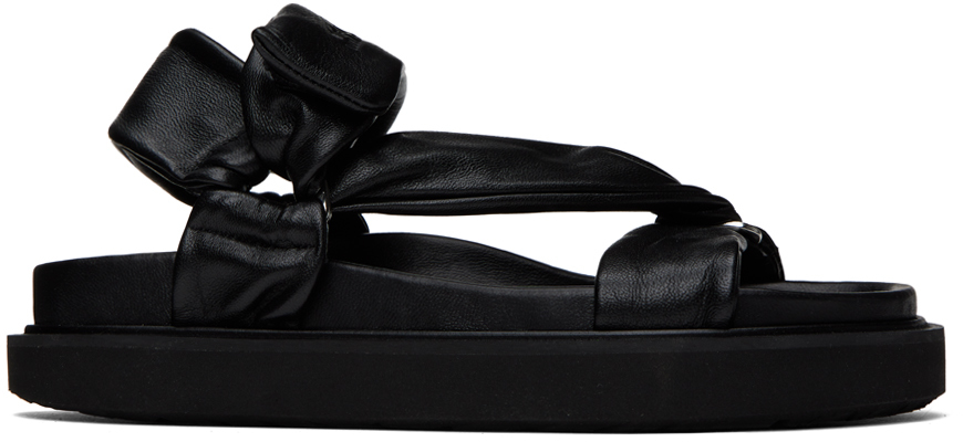 Isabel Marant Black Naori Sandals In 01bk Black