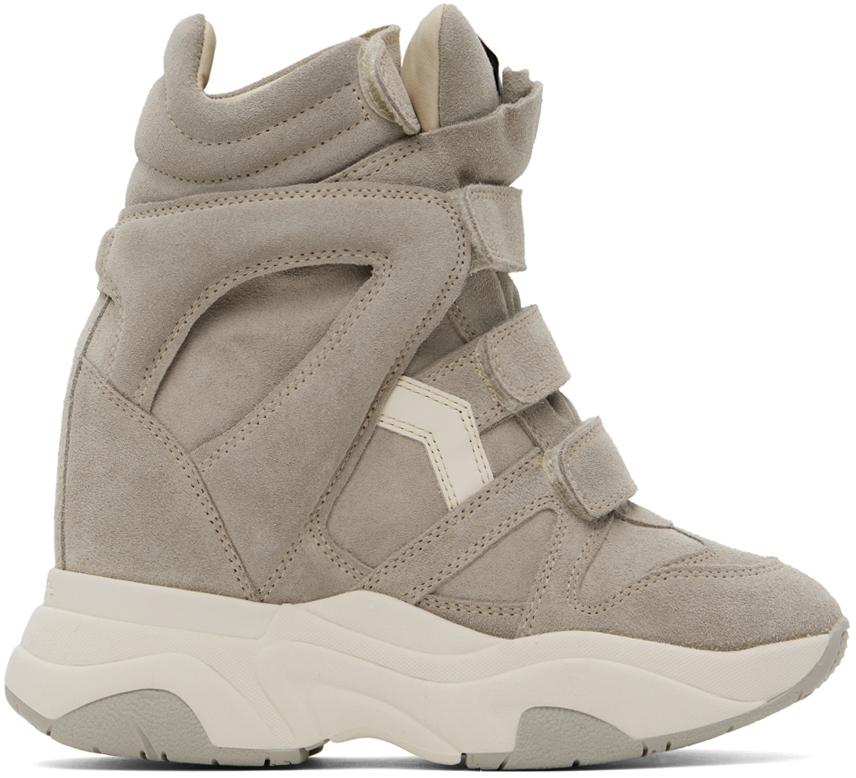 Shop Isabel Marant Gray Balskee Sneakers In 02gy Grey