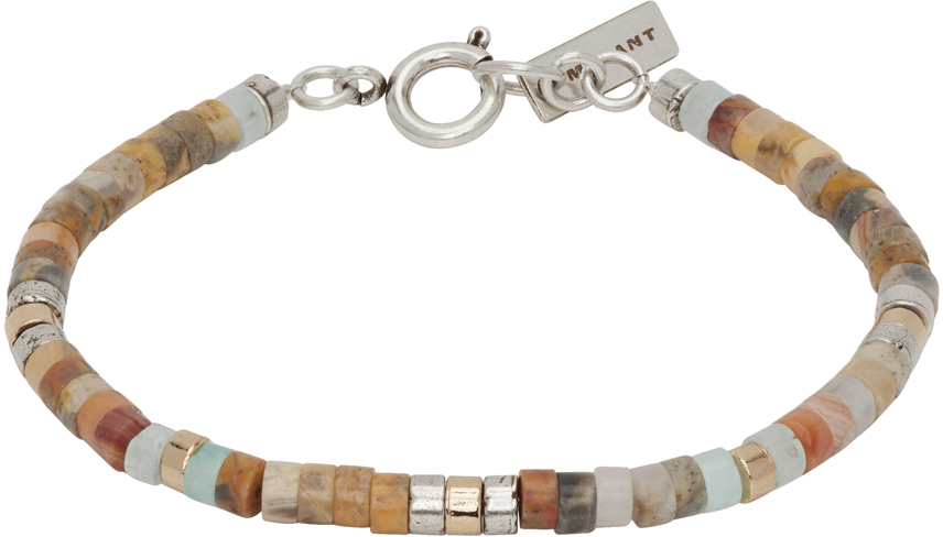 Isabel Marant Beige Perfectly Man Bracelet In Nlsi Natural/silver