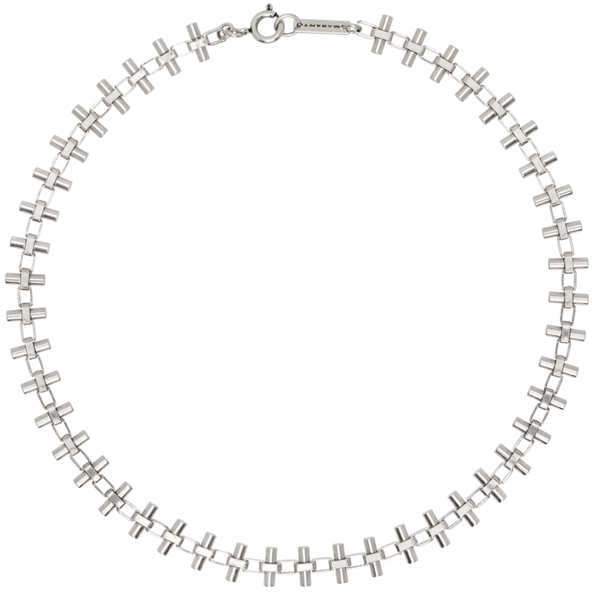 Isabel Marant Silver Nice Day Necklace In 08si Silver